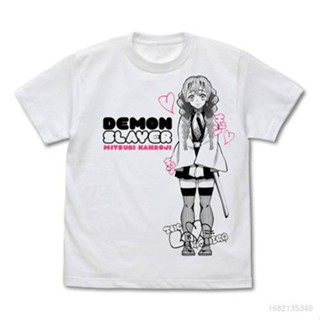 S-5XL เสื้อยืดแขนสั้นYyds เสื้อยืดแขนสั้นลําลอง พิมพ์ลายกราฟิก Demon Slayer สไตล์ฮาราจูกุ คอสเพลย์ Kanroji Mitsuri สําหร