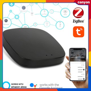 Tuya Zigbee 3.0 Smart Gateway Hub อุปกรณ์ภายในบ้าน ศูนย์ควบคุม รีโมทคอนโทรล อุปกรณ์ Zigbee ผ่านแอพ Smart Life Intelligent Linkage canyon