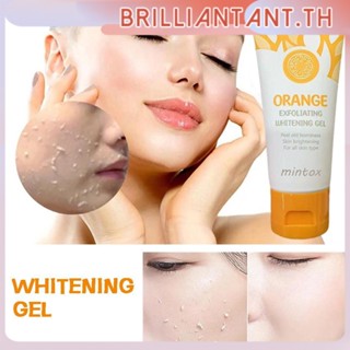 Mintox Orange Body Lotion Scrub Exfoliating Gel ผิวหน้า ผิวกาย ขัดผิวหน้า ทำความสะอาดผิว