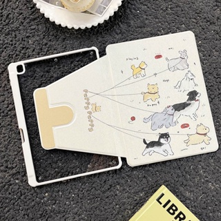 เคสหนังอะคริลิคแข็ง ลายสุนัข สําหรับ IPad Mini6 IPad 5 6 7 8 9 Air Air1 Air2 Air3 Air4 Air5 10.9 นิ้ว Pro10.5 Pro11 Pro12.9 2018 2020 2021 2022