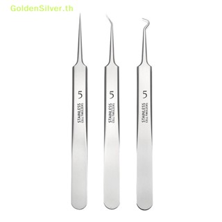 Goldensilver แหนบกําจัดสิวเสี้ยน มีไฟ Led 1 ชิ้น