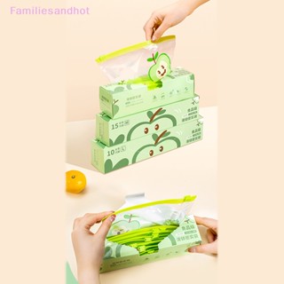 Familiesandhot&gt; ถุงซิปล็อค แบบใส เกรดอาหาร ใช้ซ้ําได้ พร้อมซิปปิดผนึก ภาชนะพลาสติก เดินทาง ตู้แช่แข็ง ตั้งแคมป์ ครัวอย่างดี