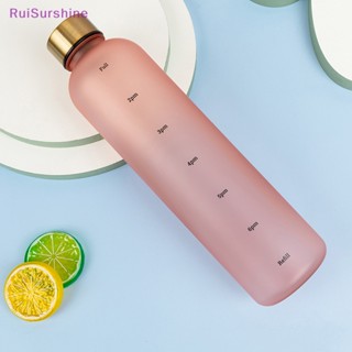 Ruisurshine ใหม่ ขวดน้ําดื่ม ปลอด BPA ขนาด 1 ลิตร พร้อมเครื่องหมายเวลา 32 ออนซ์ พกพาง่าย ไม่รั่วซึม สําหรับเล่นกีฬา ฟิตเนส เดินทาง กลางแจ้ง