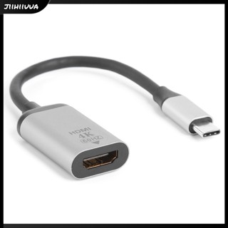 Jl- อะแดปเตอร์แปลงสายเคเบิ้ล Usb C-To-Hdmi-compatible C-type To 4k 60hz Hdmi-compatible Female สําหรับแล็ปท็อปโทรศัพท์มือถือ