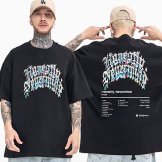 ใหม่ เสื้อยืดลําลอง แขนสั้น พิมพ์ลายแร็ปเปอร์ Drake Music Album Honestly Nevermind สไตล์ฮิปฮอป แฟชั่นสําหรับผู้ชาย และผู้หญิง 2023      