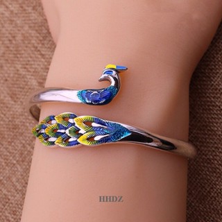 Hhdz Cloisonne สร้อยข้อมือ ลายนกฟินิกซ์ สีสันสดใส สําหรับผู้หญิง