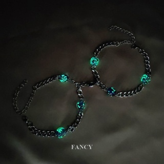 Fancy 2 ชิ้น / คู่ สเตนเลส สร้อยข้อมือคู่ แม่เหล็ก หัวใจ เสน่ห์ แฟชั่น คิวบา โซ่ สร้อยข้อมือ เครื่องประดับ ของขวัญ สําหรับผู้หญิง ผู้ชาย