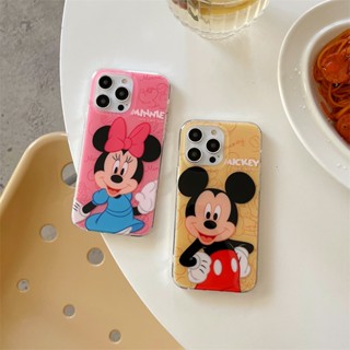 เคสโทรศัพท์มือถือ กันกระแทก ลายมิกกี้ มินนี่เมาส์ ไฮเอนด์ สําหรับ IPhone 14 Pro Max 14 Pro 13 Pro Max 13 Pro 12 Pro Max 12 Pro 11