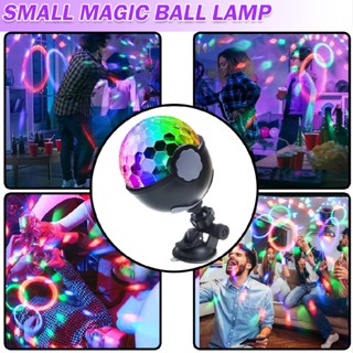 New USB LED Party Disco Lights Remote Sound RGB Colourful Rotating Ball Light