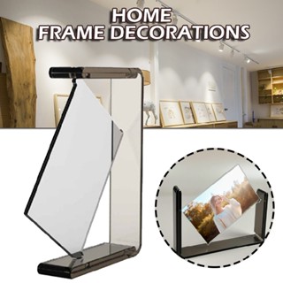 New Creative Double-sided Rotating Home Photos Transparent Acrylic Photo Frame