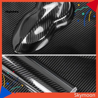 Skym* ฟิล์มคาร์บอนไฟเบอร์ แบบหนา เนื้อแมตต์ 4D สีดํา สําหรับรถยนต์