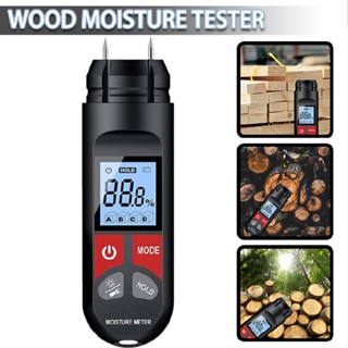 New Digital Wood Moisture Meter Hygrometer Timber Damp Detector Density Humidity