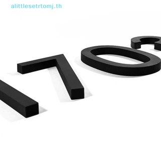 ป้ายตัวอักษร ตัวเลข ขนาดใหญ่ สไตล์โมเดิร์น สําหรับติดประตูบ้าน #0-9 ตัวเลขสีดํา 125 มม. 5 นิ้ว สําหรับบ้าน นอกบ้าน TH