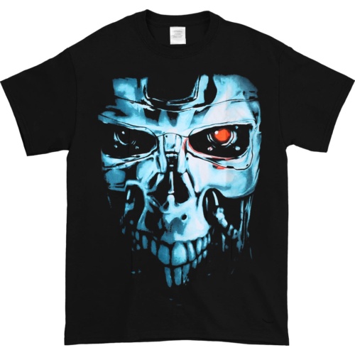 เสื้อยืดฤดูร้อน Terminator Terminate New Black T-Shirt เสื้อแขนสั้น