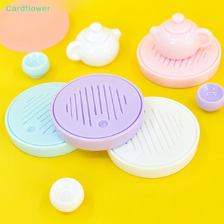 &lt;Cardflower&gt; ชุดถ้วยชาจิ๋ว สําหรับตกแต่งบ้านตุ๊กตา เฟอร์นิเจอร์ DIY ลดราคา 1 ชุด