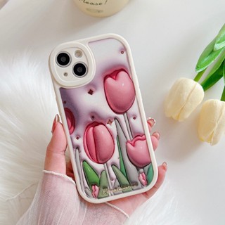 เคสโทรศัพท์มือถือแบบนิ่ม กันกระแทก ลายดอกทิวลิป 3D สําหรับ Infinix Smart 5 6 Hot 11s 10s 11 10 9 Play Note 8