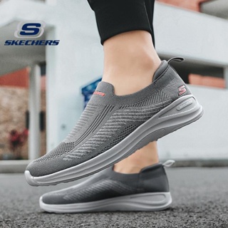 Skechers_ รองเท้าผ้าใบลําลอง น้ําหนักเบา ระบายอากาศ เหมาะกับการเล่นกีฬากลางแจ้ง สําหรับผู้ชาย ไซซ์ 40-45