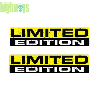 สติกเกอร์ไวนิลสะท้อนแสง ลาย LIMITED EDITION ขนาด 15x3 ซม. สําหรับติดตกแต่งรถยนต์ 2 ชิ้น [highways.th]