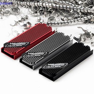 Awht M.2 ssd NVMe ฮีทซิงค์ระบายความร้อน M2 2280 ssd ฮาร์ดดิสก์อลูมิเนียม พร้อมแผ่นความร้อน สําหรับ PCIe SATA M2 ssd PC เสาความร้อน