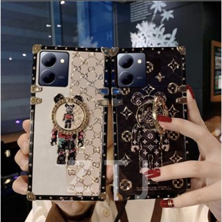 เคสโทรศัพท์กันกระแทก Vivo Y36 Y78 Y78 + แฟชั่น การ์ตูนหมี แหวนยึด กันกระแทก เคสป้องกัน