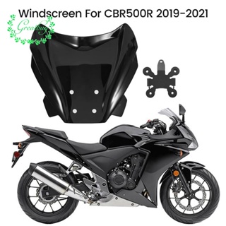 แผ่นเบี่ยงลมรถจักรยานยนต์ สีดํา สําหรับ Honda CB650R 2019-2021