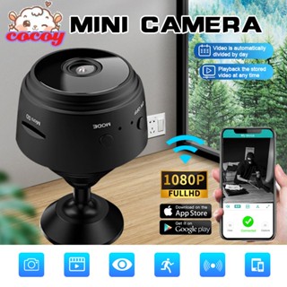 cocoy กล้องวงจรปิด Super Mini A9 Fullhd 1080p Ip Wifi เชื่อมต่อกับโทรศัพท์จากระยะไกล