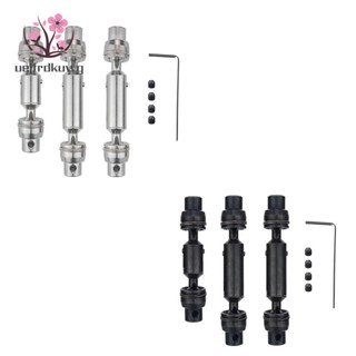 เพลาขับโลหะ CVD สําหรับอัพเกรดรถบังคับ WPL B16 B36 JJRC Q60 Q63 Q64 MN77 FY004 6WD 1/16 3 ชิ้น