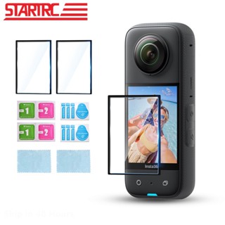 Startrc 2 sets tempered glass protectorinsta360 x3camera screen protectorinsta360 x3accessories ultra hd9hhardness scratch protector