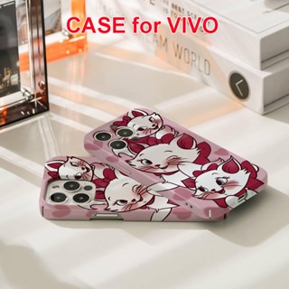 เคสโทรศัพท์มือถือแบบแข็ง ลายการ์ตูน Disney Mary Cat น่ารัก สําหรับ VIVO T2X V20Pro V23 V23Pro V23e V25Pro V27 V27e X30 X50 X60 X70 X80 X90