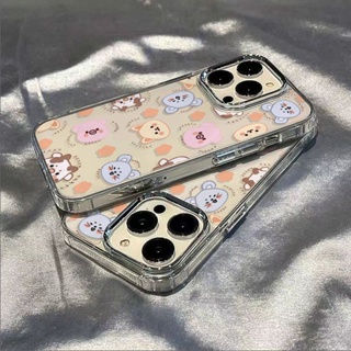 เคสโทรศัพท์มือถือนิ่ม กันกระแทก ลายสัตว์ หลากสี เรียบง่าย สําหรับ Apple Iphone 11 8 12max 14pro plus13 7 O5ZB