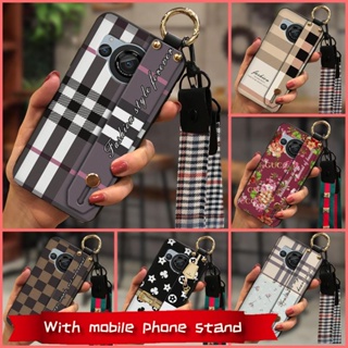 cartoon Shockproof Phone Case For Sharp Aquos R8/SH-52D Wristband Dirt-resistant waterproof TPU Anti-dust Simple