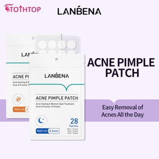 Lanbena Acne Pimple Patch สติกเกอร์รักษาสิวที่มองไม่เห็น Skincare Remover Acne Facial Mask Daily Use 25pcs /night Use 28pcs [TOP]