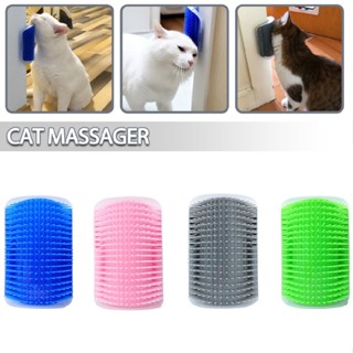 Pet Cat Self Groomer Brush with Catnip Corner Massage Comb Grooming Tool