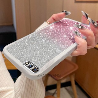 เคส oppo a3s a12e a1k ใหม่ ไล่ระดับ แวววาว กระดาษ เคสโทรศัพท์ TPU เคสนิ่ม มาพร้อมฟิล์มเลนส์