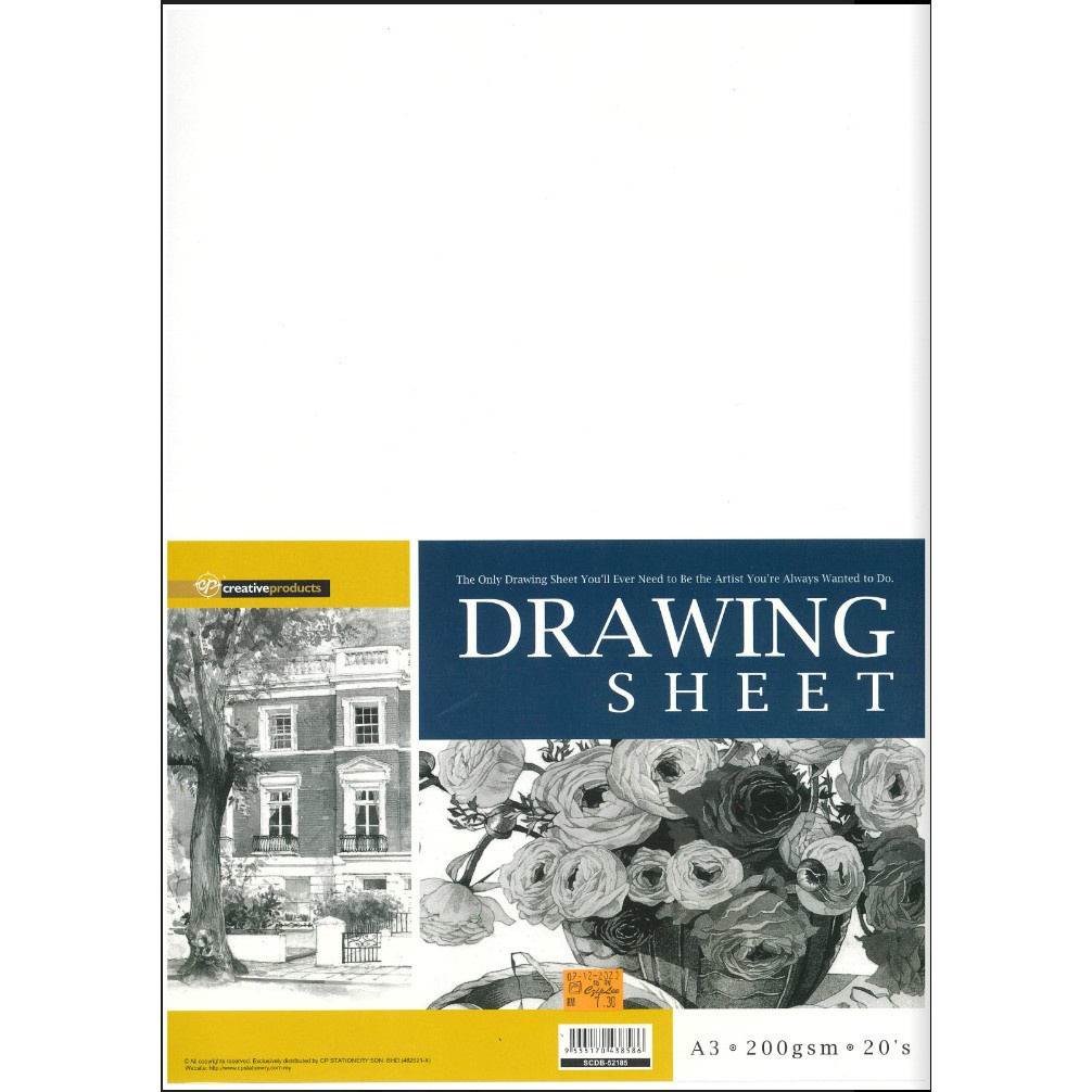 CP DRAWING SHEET A3 200GSM 20S-SCDB-52185
