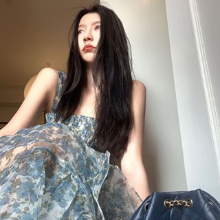Niche Slimmer Look ชุดเดรสสายเดี่ยว ทรงเค้ก แฟชั่นฤดูร้อน สําหรับผู้หญิง 2023 TFSE