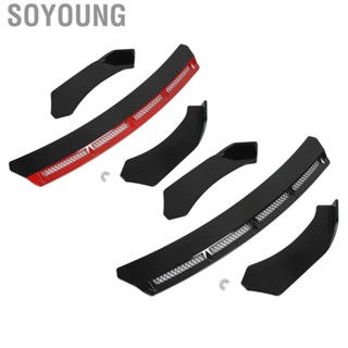 Soyoung Front Bumper Lip Body Kit Colorfast Stable Wear Resistant Universal Spoiler  Scratch Rugged for Car Modification