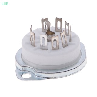 Li ซ็อกเก็ตท่อเซรามิค 9pin สําหรับ EL84 ECC82 6922 12AX7 IE 1 ชิ้น