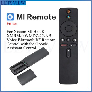 Letsview (EDITION 3 B69) ใหม่ รีโมตคอนโทรล บลูทูธ RF แบบเปลี่ยน สําหรับ Xiaomi MI Box S XMRM-006 MDZ-22-AB