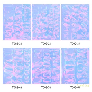 Treeling สติกเกอร์ฟิล์มออโรร่า 3D แฟชั่น สําหรับติดตกแต่งเล็บ