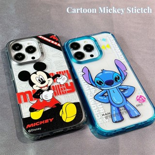 Cartoon Mickey เคสไอโฟน 14 Pro max เคส compatible for 14 13 12 11 Pro Max 14 Plus 14 Pro Max สีม่วง