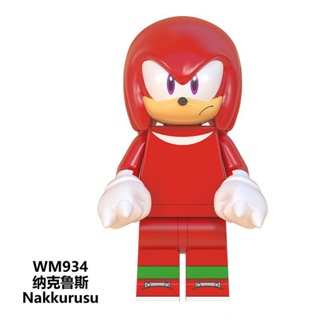 ฟิกเกอร์ตัวต่อเลโก้ Super Sonic the Hedgehog Shadow Nakkururu ขนาดเล็ก WM6086 QSUP