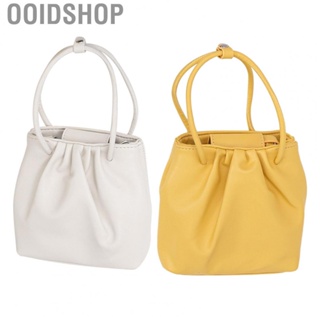 Ooidshop Stylish Shoulder Bag  Multifunctional Portable Pleated Summer PU for Daily Use Commuting