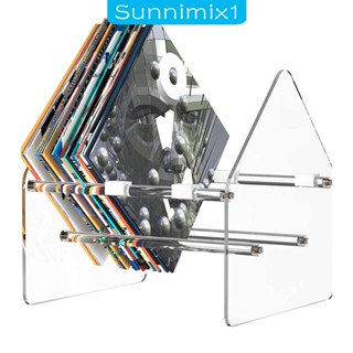 [Sunnimix1] ชั้นวางแผ่น Cd แบบอะคริลิคใส สําหรับจัดเก็บหนังสือ นิตยสาร นิตยสาร