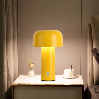  Nordic USB charging mushroom lampstand light beige touch switch/tricolor light touch switch