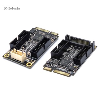 【PC】อะแดปเตอร์เชื่อมต่อการ์ดขยาย Mini PCIe เป็น Dual 19Pin 4-Pin ขนาดเล็ก