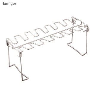 Lanf ตะแกรงสเตนเลส ไม่ติดผิว สําหรับย่างบาร์บีคิว