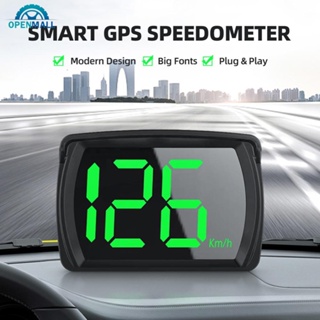 Openmall เครื่องวัดความเร็วดิจิทัล GPS HUD Head Up Display KMH MPH สําหรับรถยนต์ รถบรรทุก ปลั๊กแอนด์เพลย์ อะไหล่รถยนต์ พร้อมหน้าใหญ่ P3X4