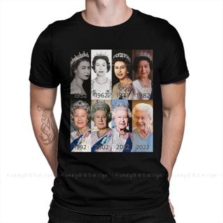 เสื้อยืดแขนสั้น ผ้าฝ้าย 100 ขนาดใหญ่ พิมพ์ลาย Elizabeth Alexandra God Save The Queen สําหรับผู้ชาย และผู้ใหญ่