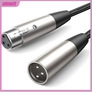 Ni Xlr สายเคเบิลไมโครโฟน ตัวผู้ เป็นตัวเมีย สําหรับลําโพง สตูดิโอ ฮาร์โมไนเซอร์